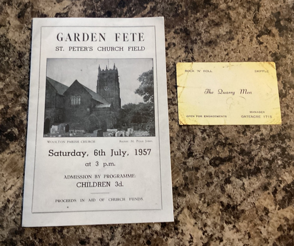 THE BEATLES QUARRYMEN MEMORABILIA