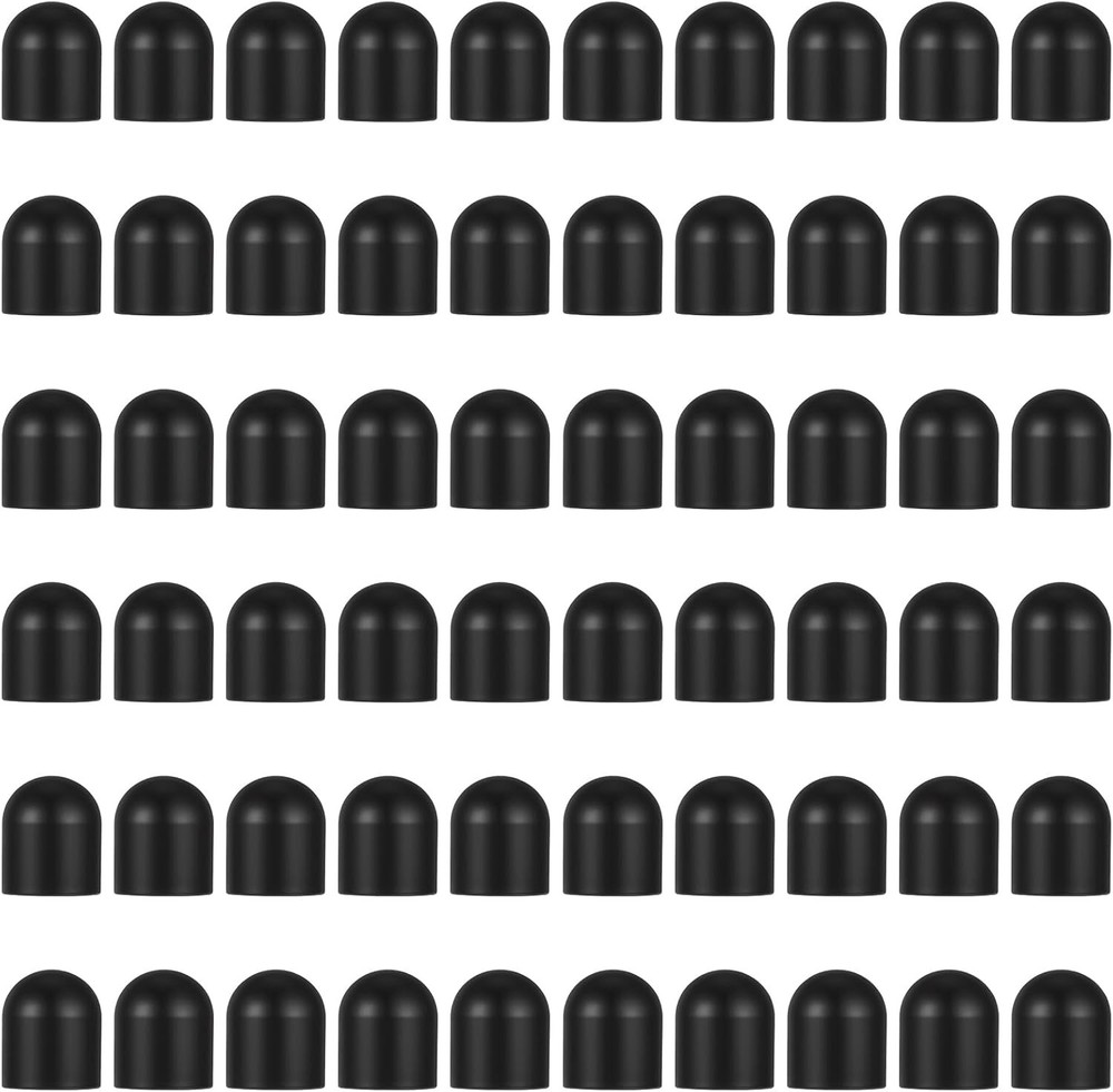 60 High-Quality Replacement Rubber Tips for Stylus Pens, Black Silicone