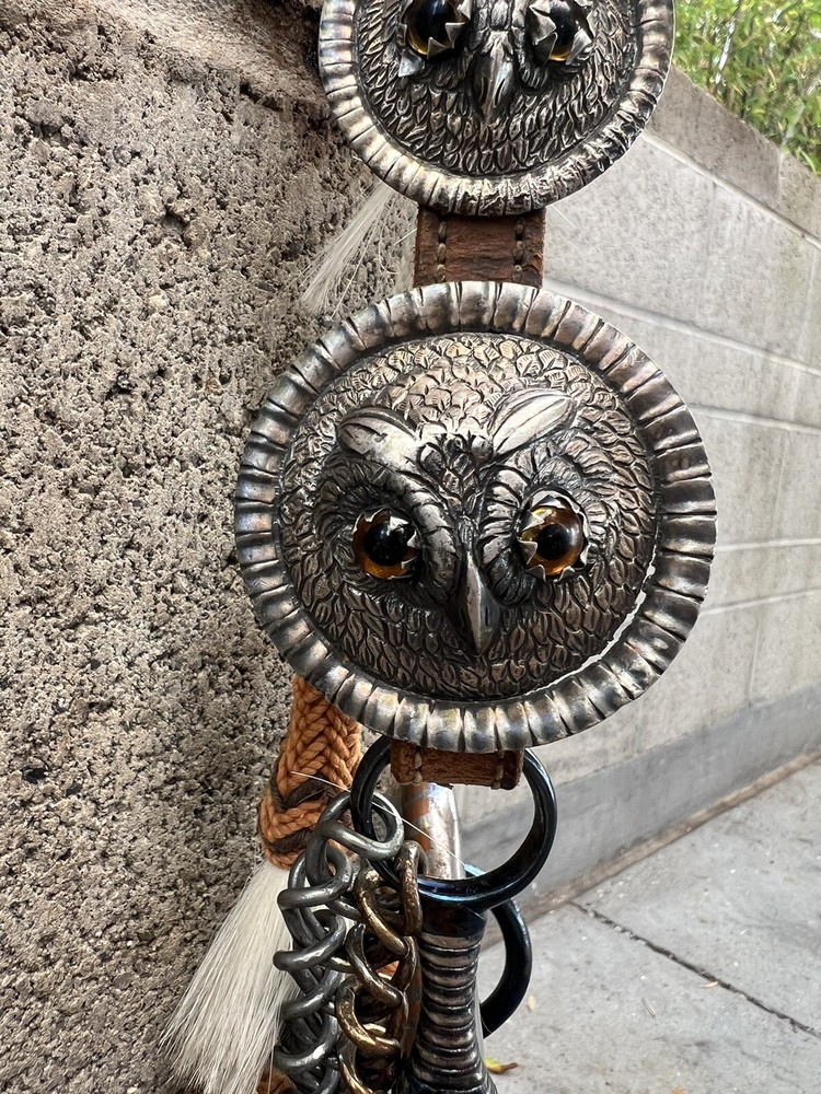 Sterling silver Owl bridle