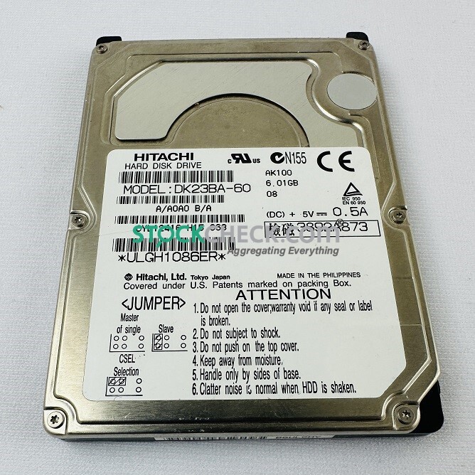 Hitachi DK23BA-60 Hard Disk Drive