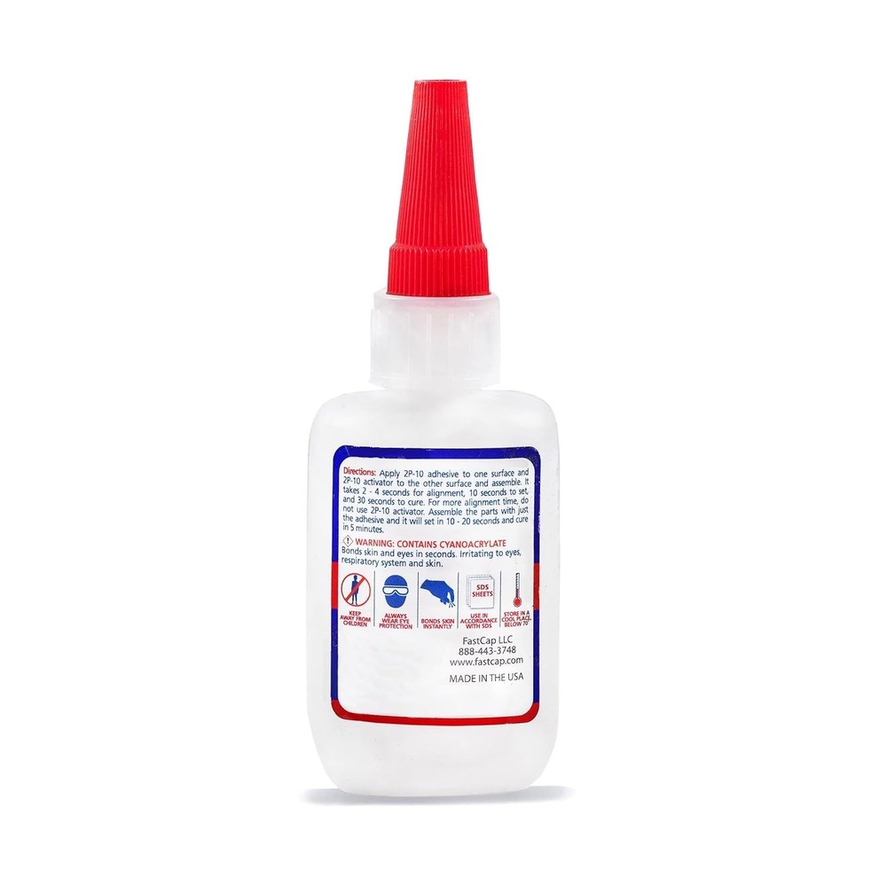 FastCap 2P-10 - Medium – Industrial Strength Super Glue - CA, 2.5oz