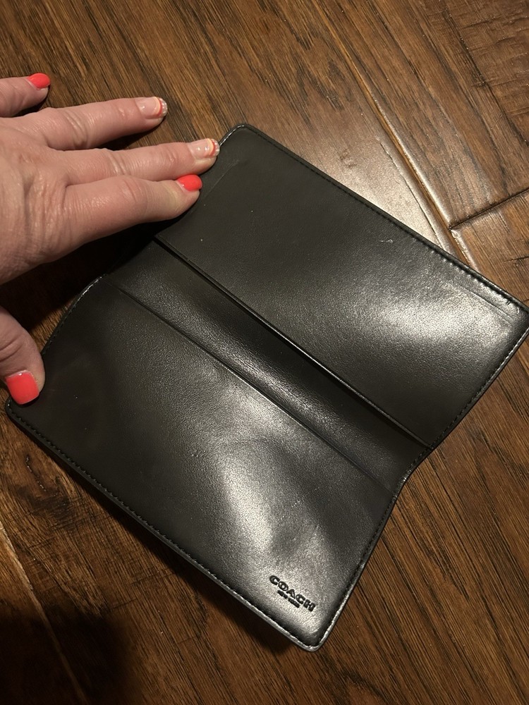 Coach Checkbook cover Excellent Condition