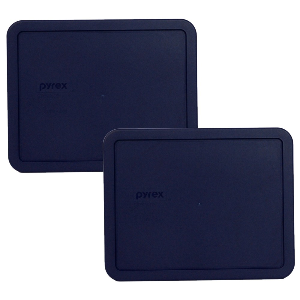 Pyrex Bundle - 2 Items: 7212-PC Blue 11-Cup Dark Plastic 11-Cup,