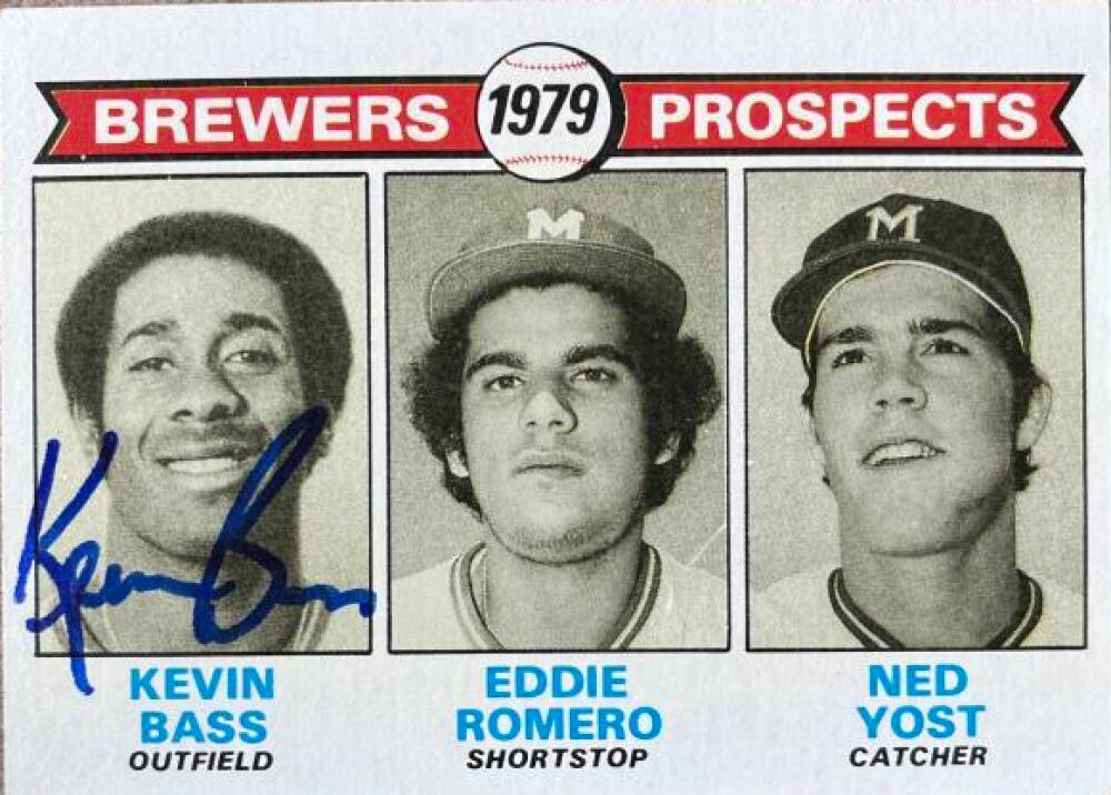 Kevin Bass Autographed 1979 Topps #708