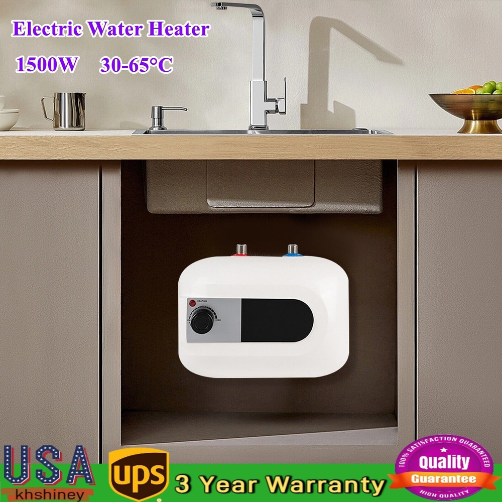 1.5KW Small Electric Hot Water Heater Indoor Mini Tank Point-Of-Use Instant Hot