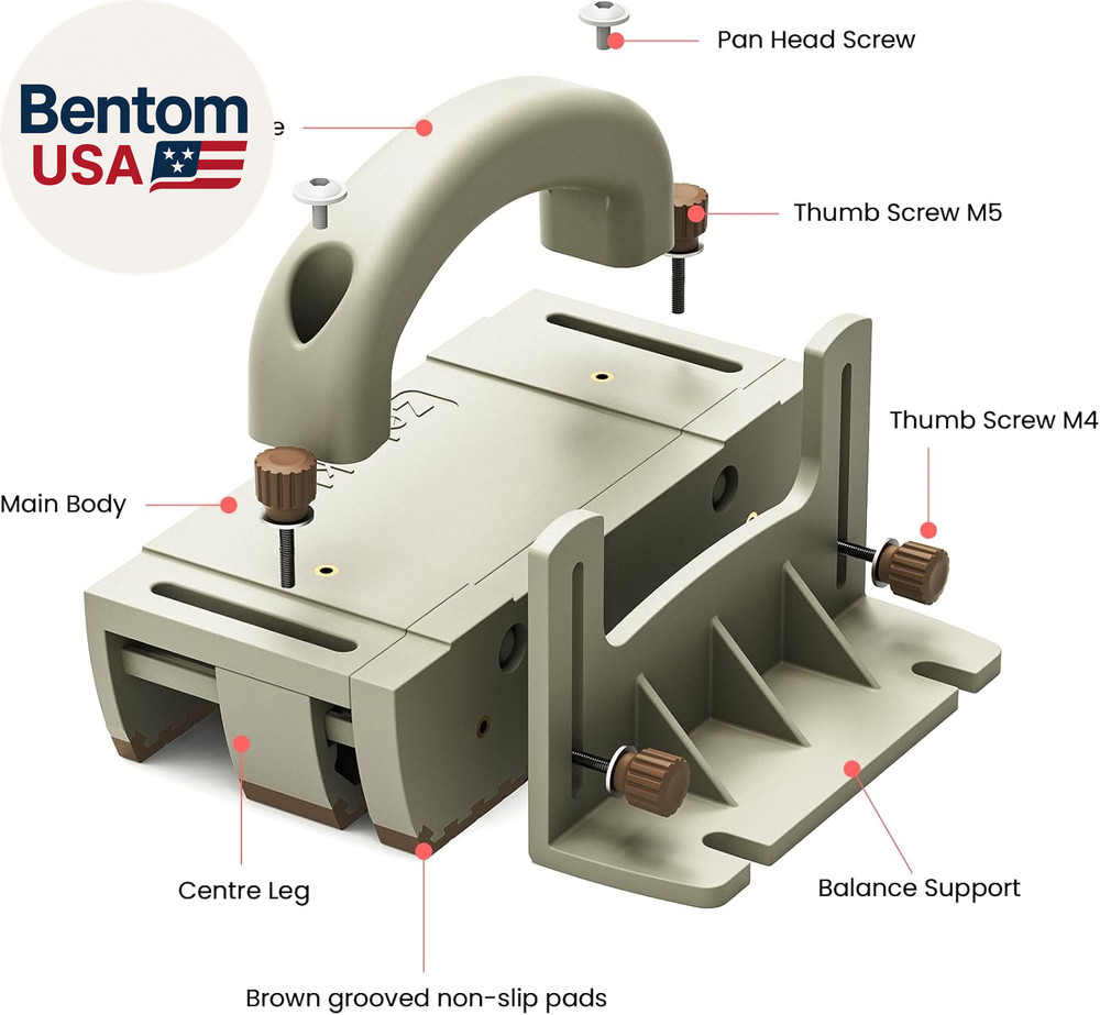 Push Block for Table Saws, Router Tables, Band Saws & Jointers - Cuts Safe - Eas