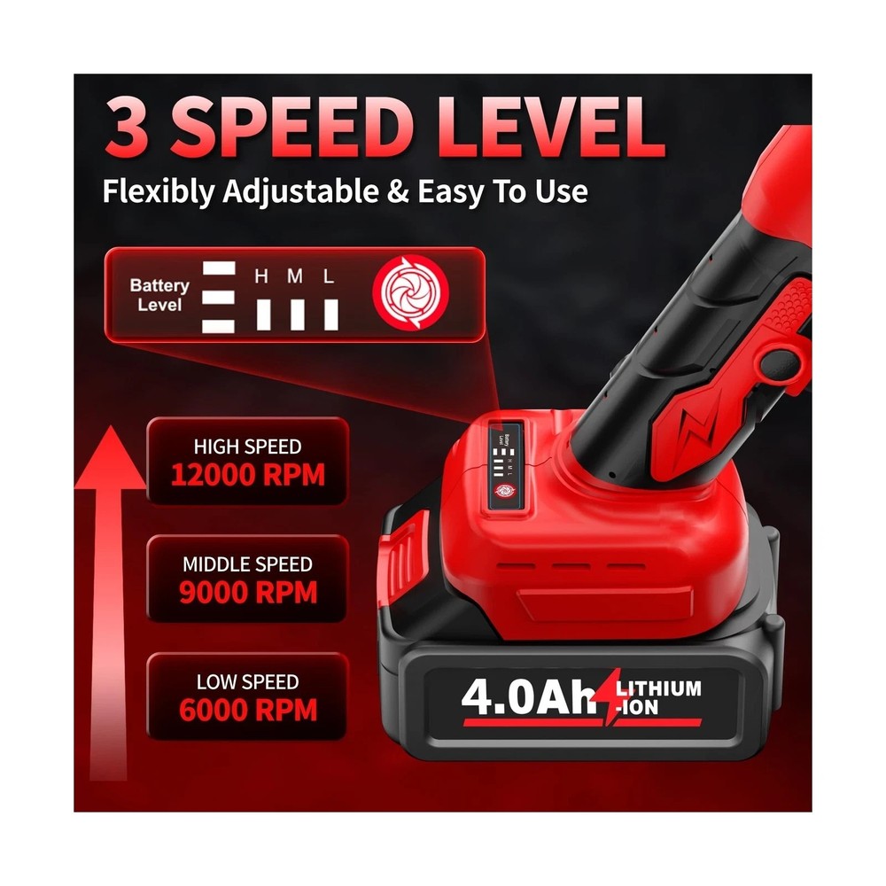 Cordless Angle Grinder Kit, 4-1/2" Power Angle Grinders with 2 * 4.... Fast Ship