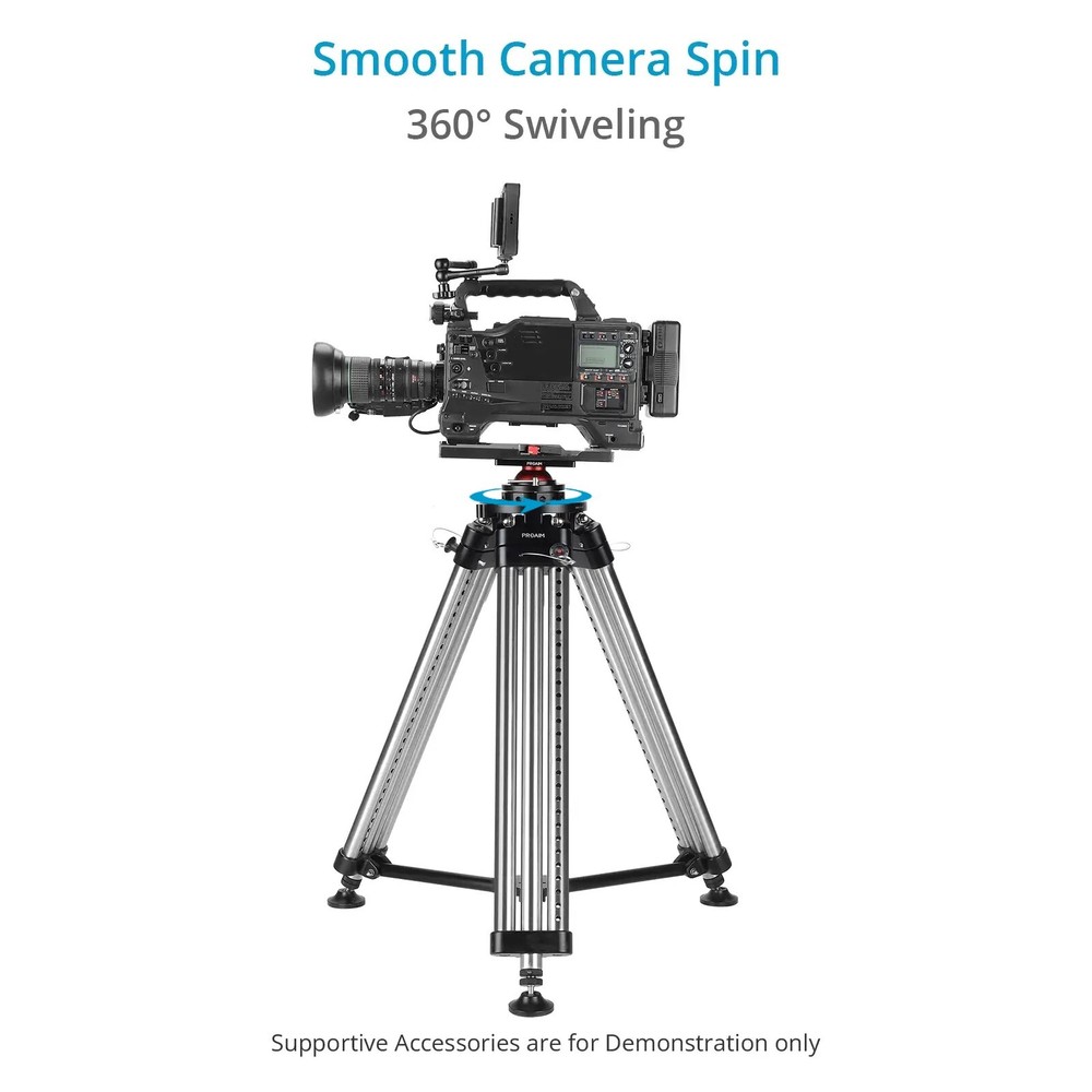 Proaim Camera Support Leveling Base – Mitchell & 3/8” Base Mount (P-LB1-01)