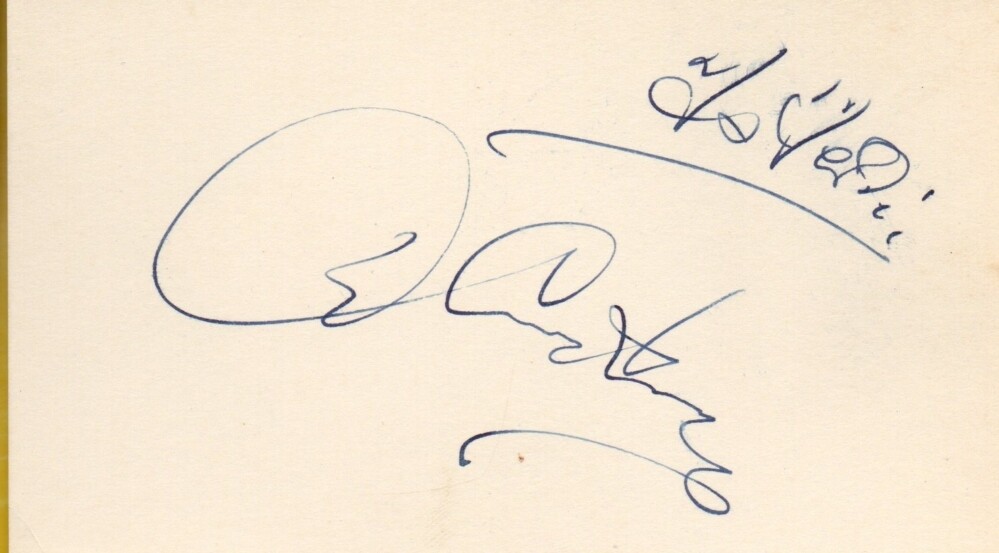 C-DEL COURTNEY autographed card  with COA