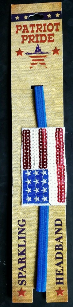 Patriot Pride Sparkling Flag Headband 1 Pc