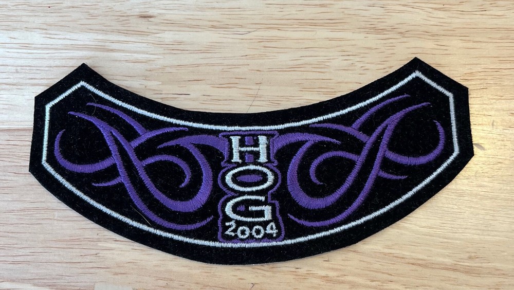 HOG 2004 Rocker Harley Davidson Vintage Patch Unsewn Pre-owned