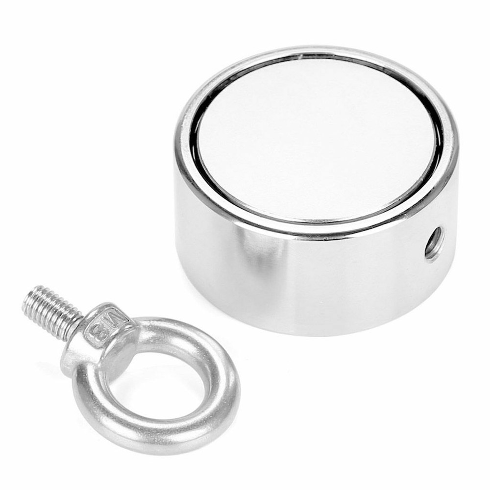Pulling Force 400lbs Round Double Sided Super Strong Neodymium Fishing Magnet