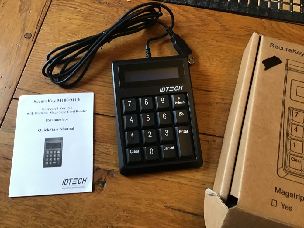 ID Tech M Series Securekey Pos USB KeyPad IDKE-504800B-M2