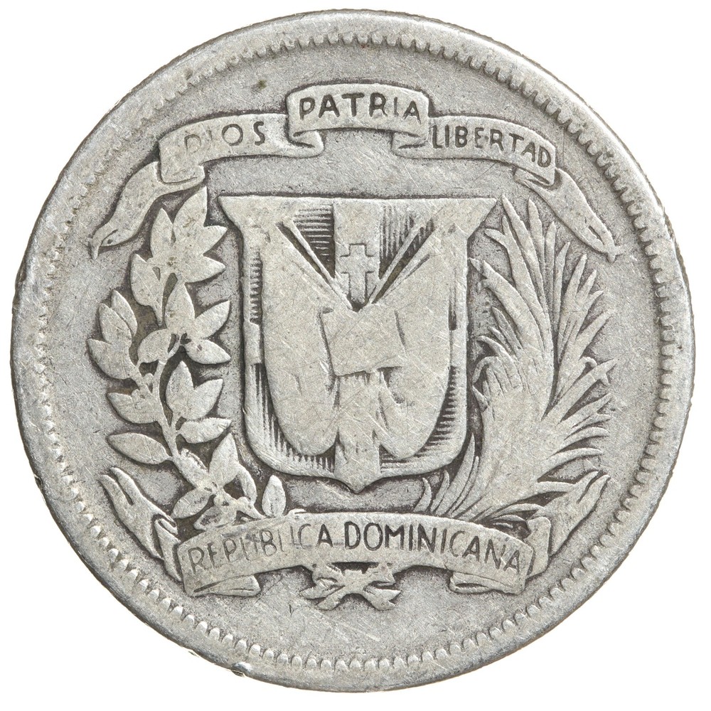 1947 Dominican republic 25 cent