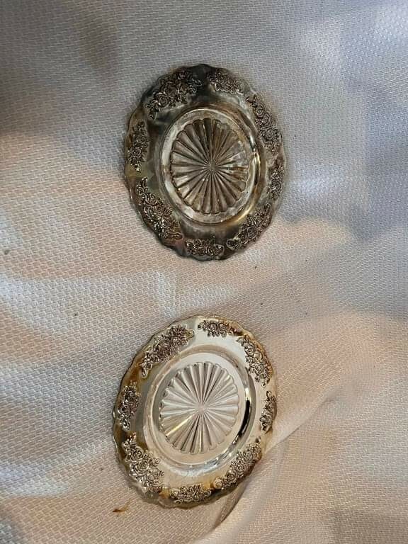 Vintage Silver Coasters