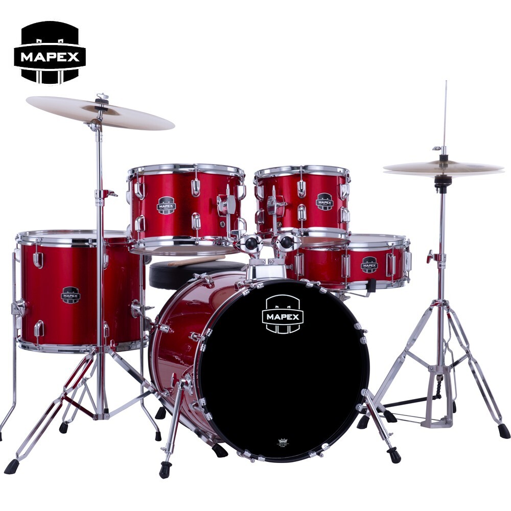 Mapex COMET 5-Piece 18" BD Complete Drum Kit Infra Red CM5844FTCIR