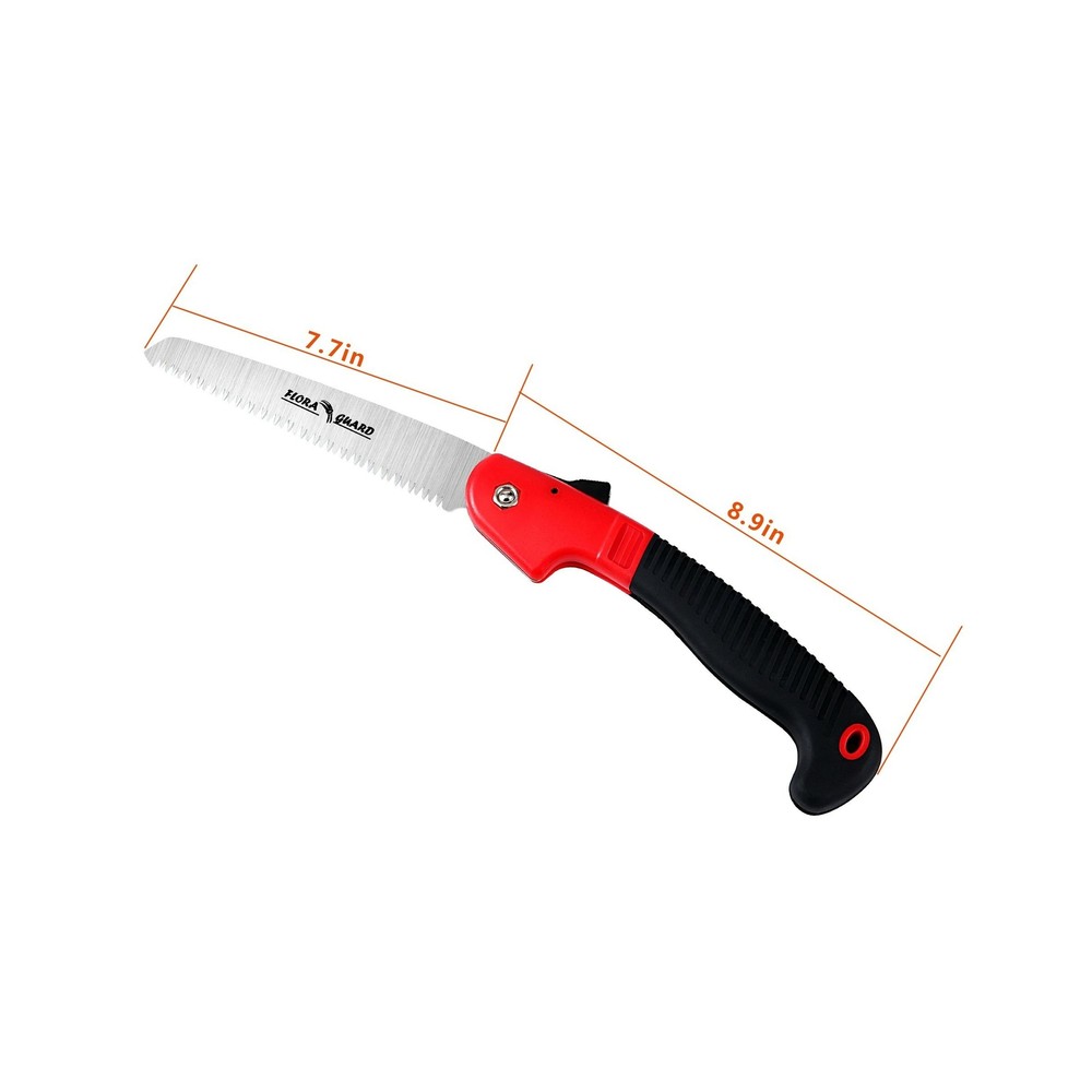 Folding Hand Camping/Pruning Saw Rugged 7.7 Razor Tooth Sharp Blades Solid Grip
