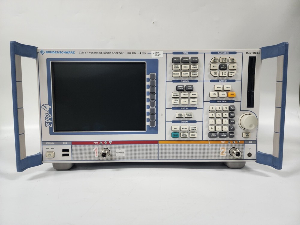Rohde & Schwarz ZVB 4 Vector Network Analyzer, 300 kHz to 4 GHz