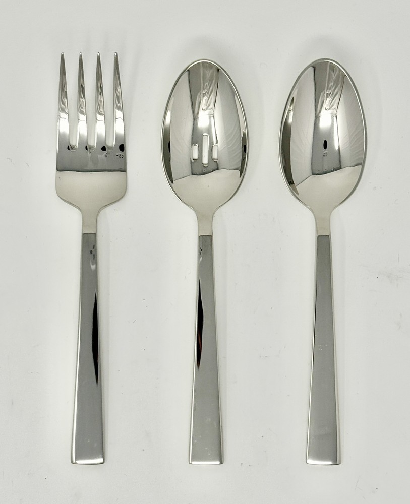 Oneida Techny for Crate & Barrel 3 Piece Serving Set by Oneida