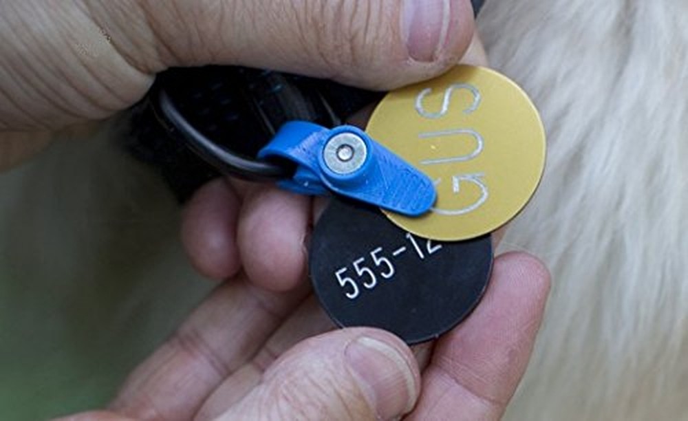 Dog Tag Silencer and Connector, One Size, Graphite