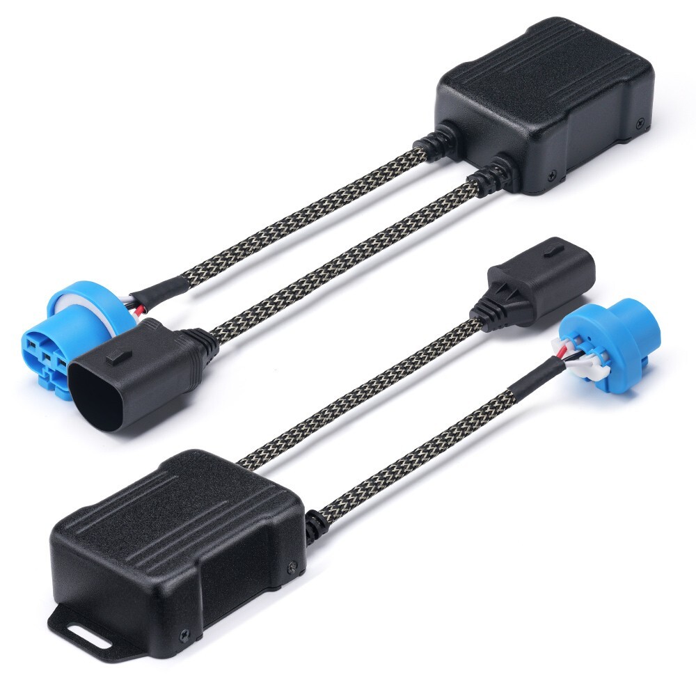 2X 9007 LED Headlight Canbus Anti Flicker Error Free  Resistor Canceller Decoder