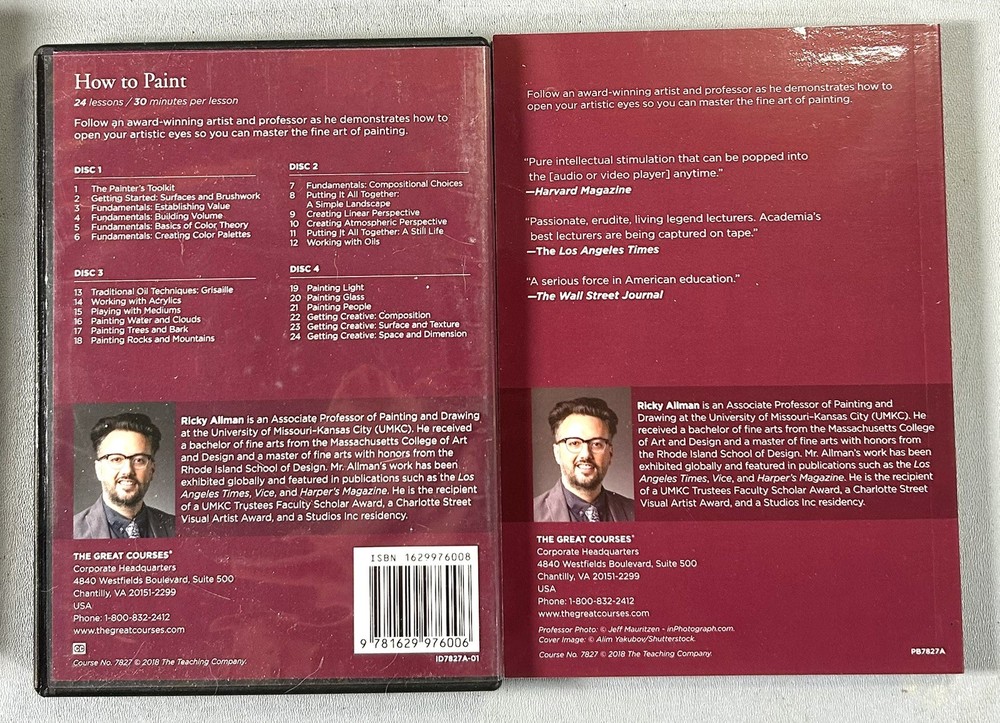 Great Courses DVD Bundle - How To Paint, How To Draw, The Complete Painter (x2)