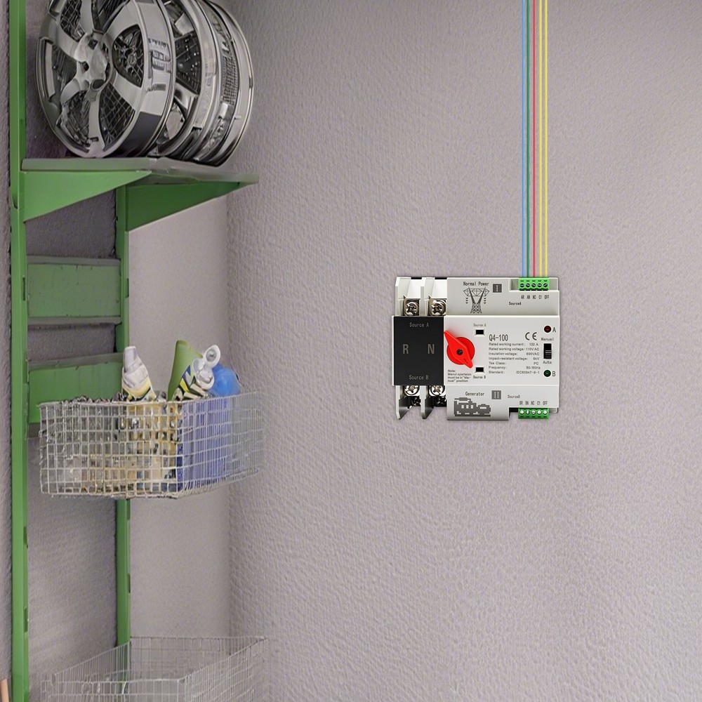 Dual Power Automatic Transfer Switch, 2P 100 Amp Automatic Transfer Switch