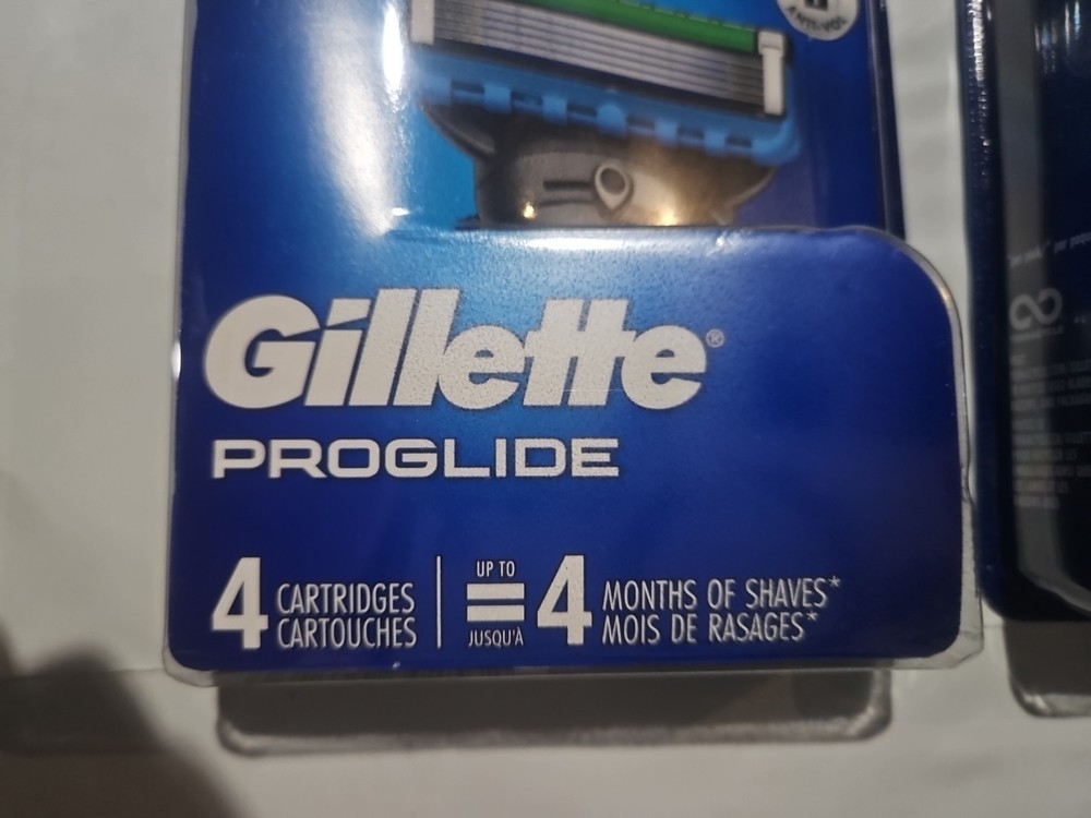 GILLETTE PROGLIDE * 2 X 4-PACK *(8) REFILL CARTRIDGES WITH PRECISION TRIMMER