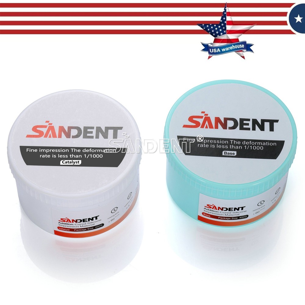 4 x Dental Soft Putty Regular Set Impression Material (400g Base + Catalyst)