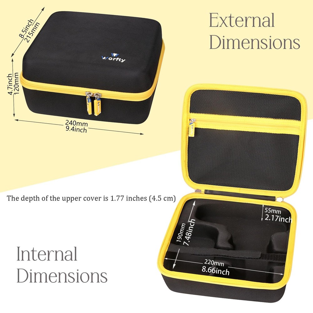 Storage Case for FADAKWALT Cordless Drill Set 12V Power Tool Box Only