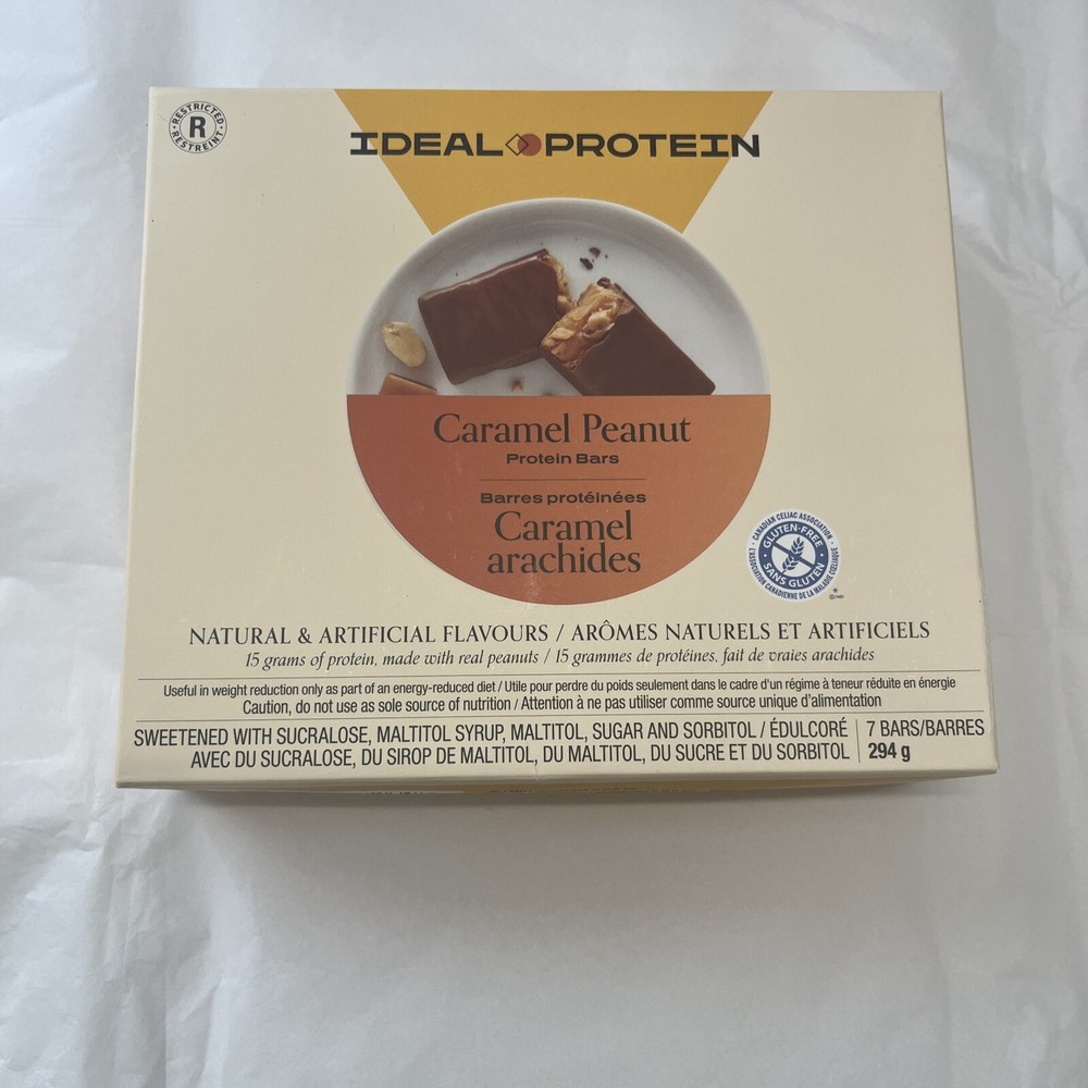 Ideal Protein Caramel Peanut bars BB 07/31/26 FREE Ship