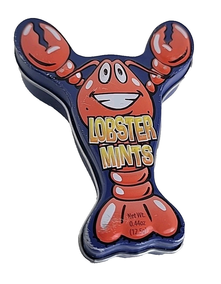 Small LOBSTER MINTS Novelty TIN (empty) - 3.5" H