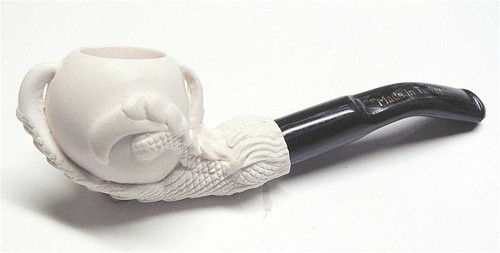 Miniature Meerschaum Pipe - CLAW & SMOOTH BOWL