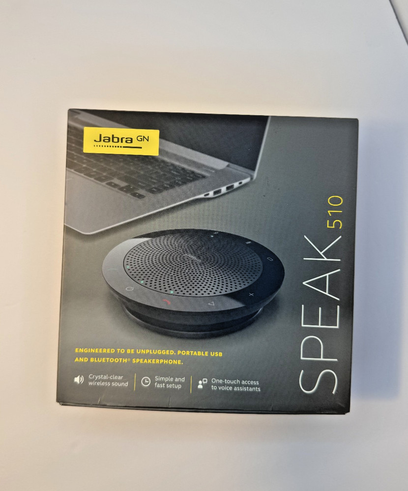 Jabra Speak 510 Portable Conference Speaker – Bluetooth / USB – Open Box