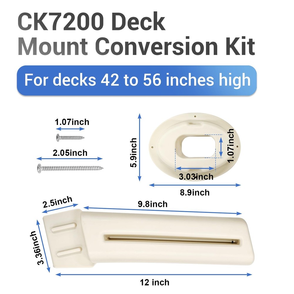 Upgrade Your Above Ground Pool Ladder with CK7200 Deck Mount Conversion Kit -...