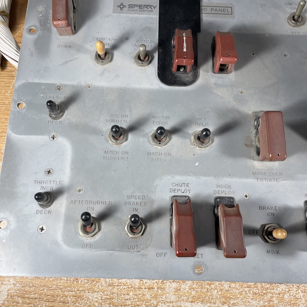 Sperry Flight Systems Command Panel QF-106 Switches JoyStick Very Rare Man Cave
