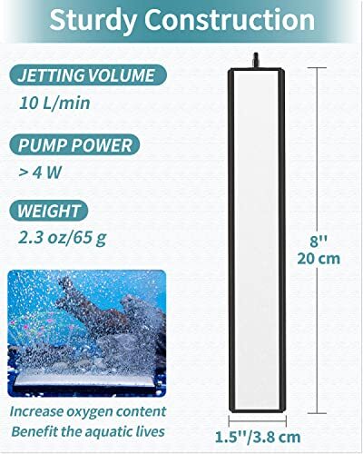 8 Inch Air Stone Bar Micro Bubble Diffuser Release Tool with Suction Cup Clip