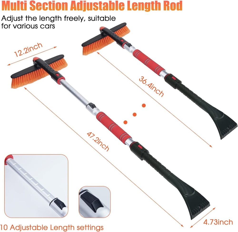 Snow Brush Ice Scraper Shovel Removal Wider Tool Car Windscreen Window Cleaning