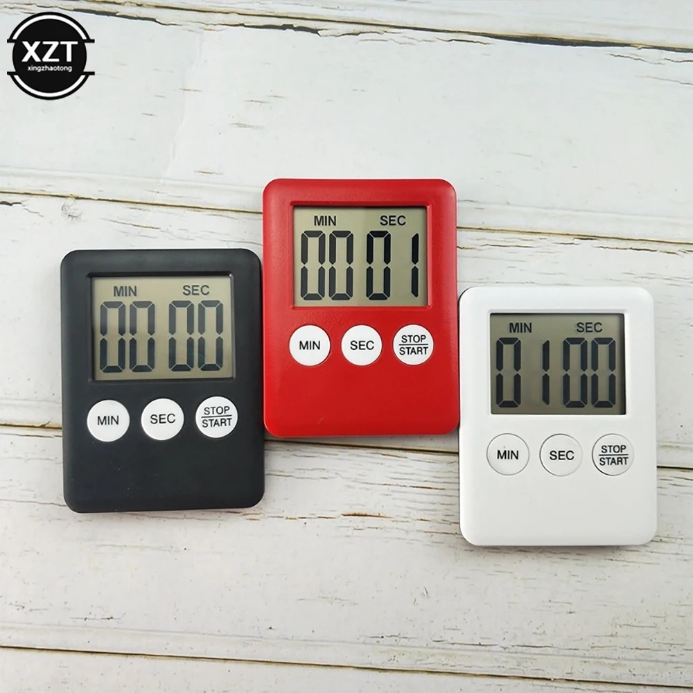 LCD Magnetic Digital Kitchen Timer Countdown Clock for Baking and Cooking