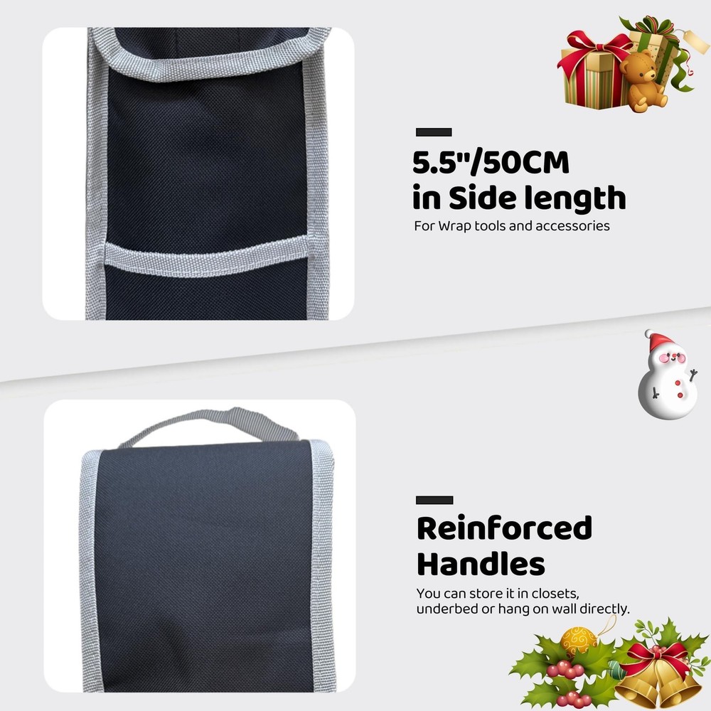Wrapping Storage Bag 31", Gift Wrapping Organizer Storage Containers with Poc...