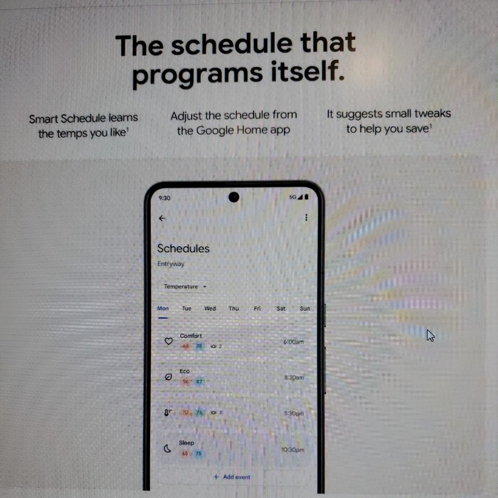 Google - Nest Learning Thermostat 4th Gen with Temperature Sensor Obsidian