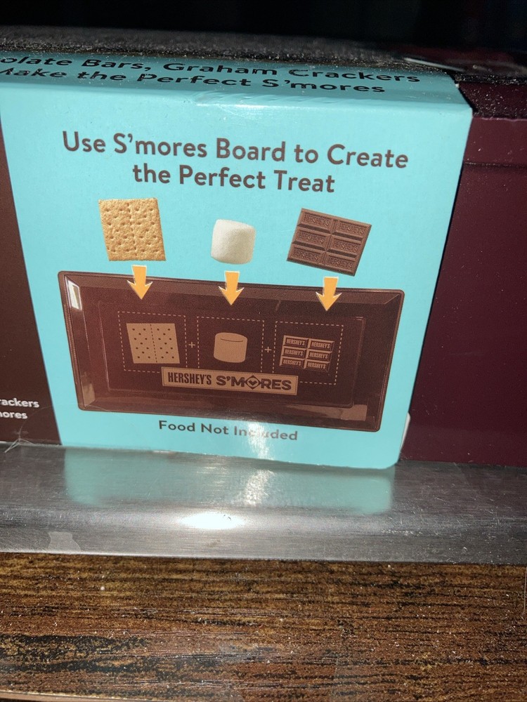 Hershey's S'mores Caddy Chocolate Graham Cracker Marshmallow Storage Box Camp
