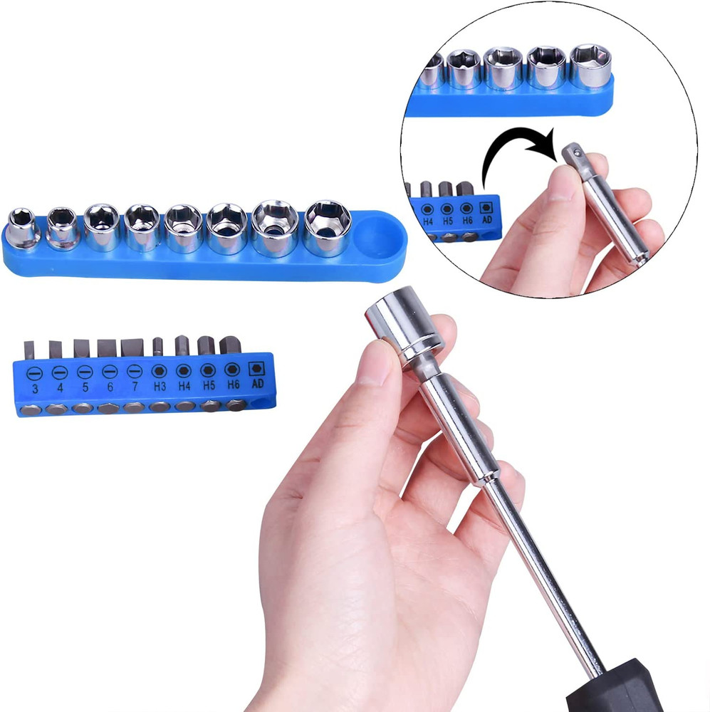 148Piece Tool Set General Household Hand Tool Kit with Plastic Toolbox Storage C