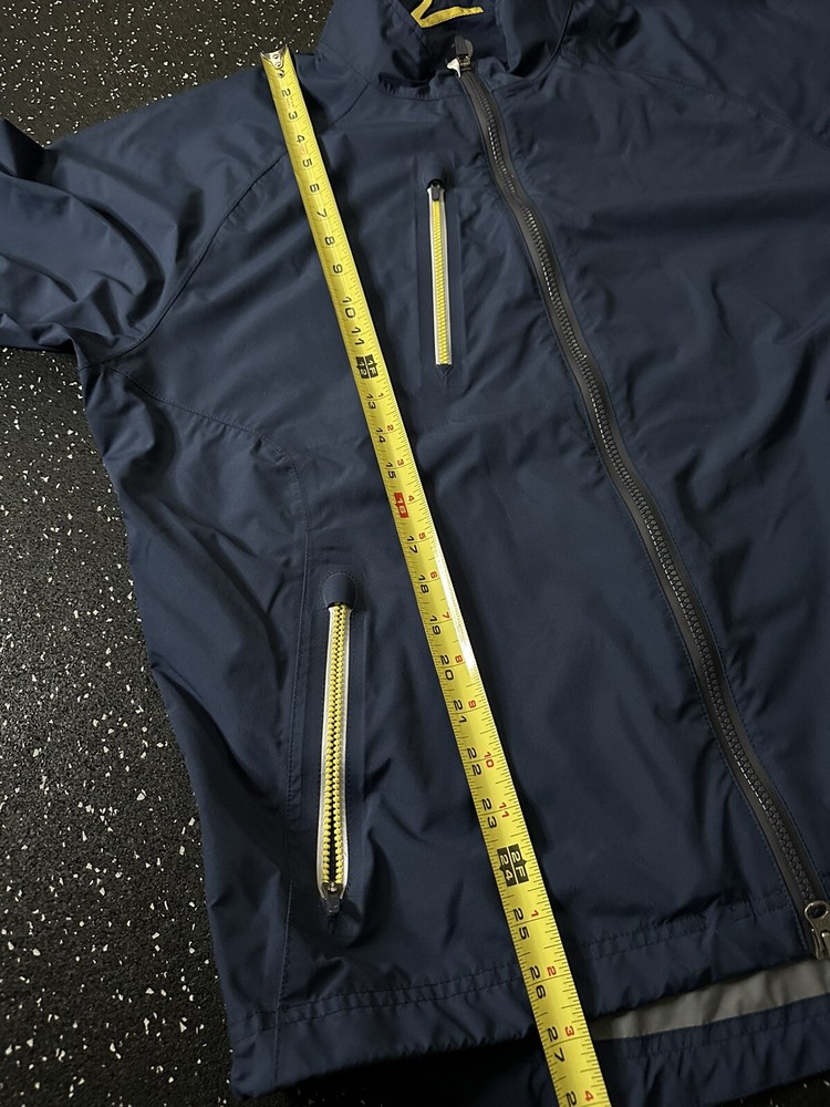 Zero Restriction Tour Series Blue Yellow Full Zip Performance Golf Jacket Size L