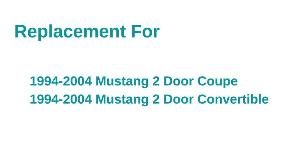 Driver/Left Side Door Window Glass For 1994-2004 Ford Mustang