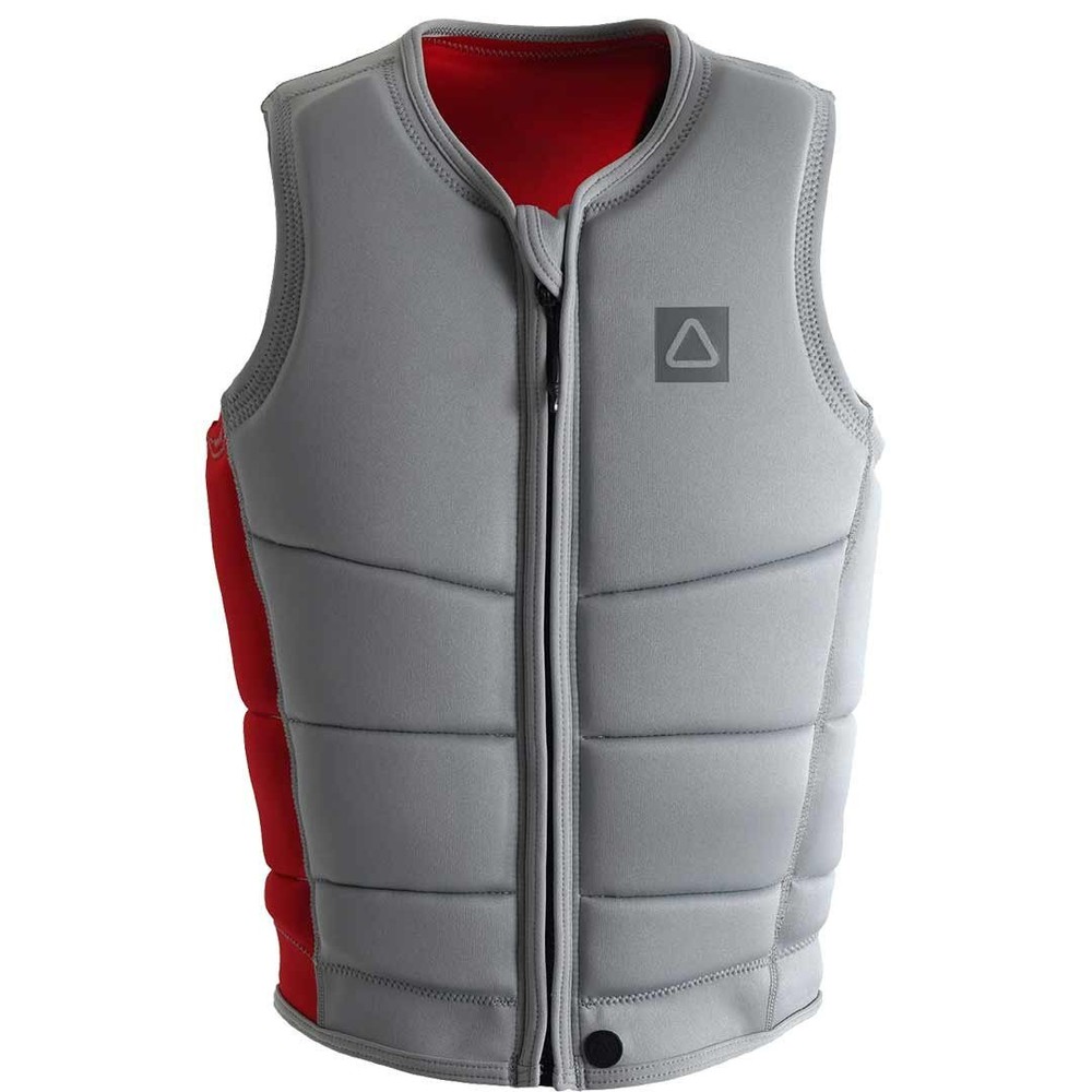 Follow Corp Comp Vest - Light Grey/Red