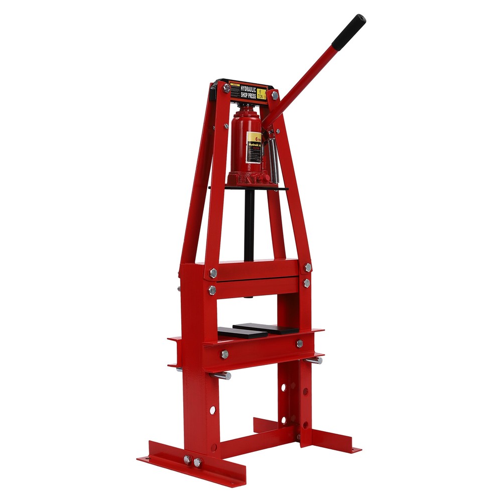 6 Ton Hydraulic Shop Press with Press Plates A-Frame Benchtop Press Stand Tools