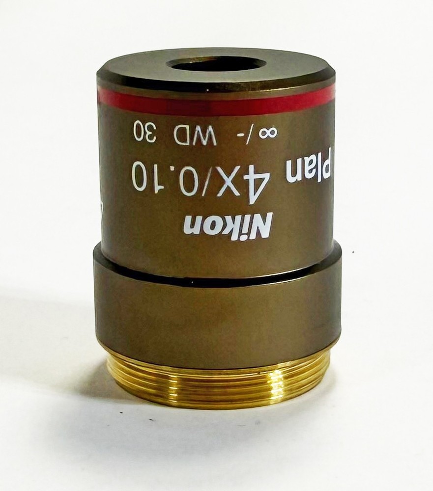 Nikon Plan 4x/0.10 ∞/- WD 30 Microscope Objective Eclipse 55i