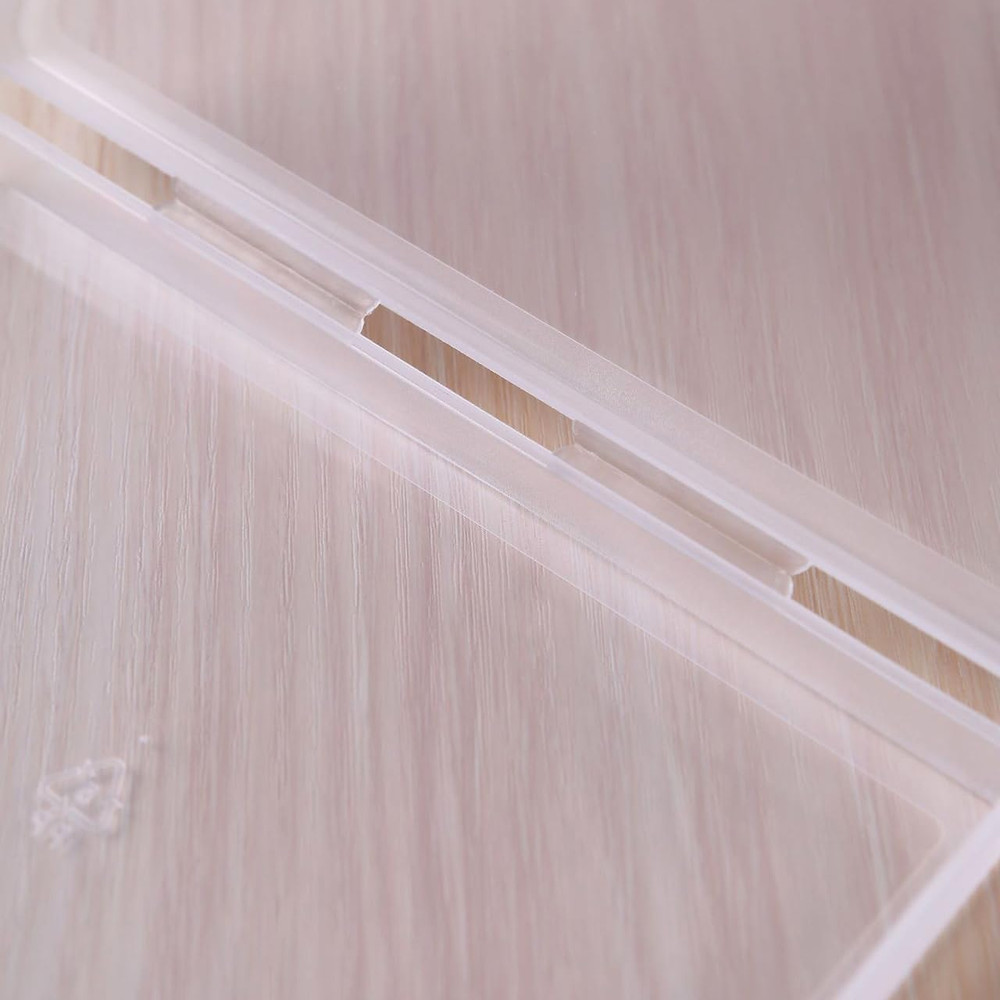 B5 Clear Plastic Storage Box, 7 X 10 Inch Flat Case Holder for Beads/Tools/Lette