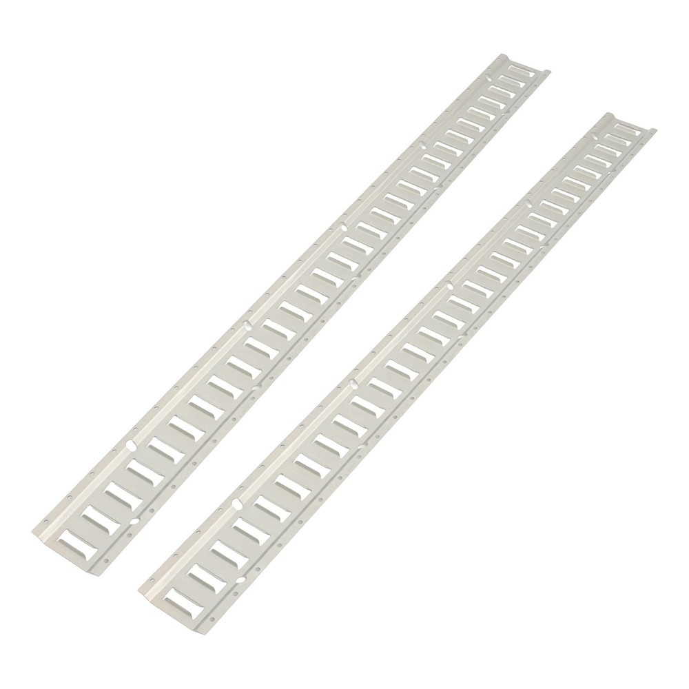 E Track Tie Down Rail Kit Silver Galvanized Carbon Steel Replacement Durable